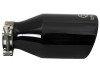 aFe Takeda 409 SS Clamp-On Exhaust Tip 2.5in. Inlet / 4.5in. Outlet / 9in. L - Black - 49T25454-B09