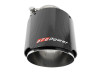 aFe MACH Force-Xp 304 SS Clamp-On Exhaust Tip 2.5in. Inlet / 4.5in. Outlet / 7in. L - Carbon Fiber - 49T25454-C07