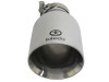 aFe Takeda 304 Stainless Steel Clamp-On Exhaust Tip 2.5in. Inlet / 4.5in. Outlet / 9in. L - Polished - 49T25454-P09