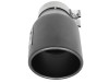 aFe MACH Force-Xp 3in 304 SS Metallic Black Exhaust Tip 3in In x 4-1/2in Out x 9in L Bolt-On Left - 49T30452-B091