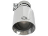 aFe MACH Force-Xp Univ 304 SS Double-Wall Clamp-On Exhaust Tip - Polished - 3in Inlet - 4.5in Outlet - 49T30454-P092