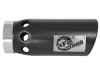 aFe Power Intercooled Tip Stainless Steel - Black 4in In x 5in Out x 12in L Bolt-On - 49T40501-B121