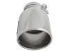aFe MACH Force-XP 304 SS Right Side Single Wall Polished Exhaust Tip 4in Inlet x 6in Outlet x 12in L - 49T40601-P12