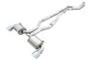 AWE 2020 Toyota Supra A90 Resonated Touring Edition Exhaust - 5in Chrome Silver Tips - 3015-32118