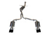 AWE Tuning Audi B8 A4 Touring Edition Exhaust - Quad Tip Diamond Black Tips - Does not fit Cabriolet - 3015-43020 Photo - Primary