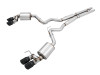 AWE Touring Edition Catback Exhaust - Quad Diamond Black Tips - 18-23 S550 Mustang GT
