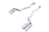 AWE Tuning 18-19 BMW M5 (F90) 4.4T AWD Axle-back Exhaust - Track Edition (Chrome Silver Tips) - 3020-42069