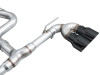 AWE MK8 Volkswagen Golf R 3in Track Edition Quad Exhaust - Diamond Black Tips - 3020-43658