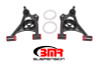 BMR 79-93 Mustang Fox Lower Control A-Arm Front w/ Spring Pocket/Tall Ball Joint - Black Hammertone - AA037H