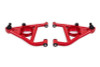 BMR 67-69 Chevrolet Camaro w/Rear Bump Stops Lower A-Arms w/ STD Ball Joint (Delrin) - Red - AAL316R
