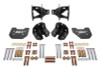 BMR 79-04 Mustang Rear Coilover Conversion Kit w/ Control Arm Bracket - Black Hammertone - CCK743H