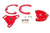 BMR 15-24 S550 Mustang Caster Camber Plates - Red - CP001R
