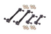BMR 15-24 S550 Mustang Front and Rear Sway Bar End Link Kit - Black - ELK012