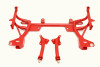 BMR 93-02 F-Body K-Member w/ Turbo SBC/BBC Motor Mounts and STD. Rack Mounts - Red - KM015R