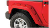 Bushwacker 07-18 Jeep Wrangler Pocket Style Flares 2pc Fits 2-Door Sport Utility Only - Black - 10078-02
