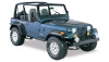 Bushwacker 87-95 Jeep Wrangler Cutout Style Flares 4pc Cutting Optional Not Renegade - Black - 10909-07