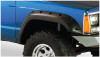 Bushwacker 84-01 Jeep Cherokee Cutout Style Flares 4pc Fits 2-Door Sport Utility Only - Black - 10912-07