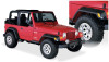 Bushwacker 97-06 Jeep TJ Pocket Style Flares 4pc - Black - 10917-07