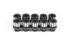 BMR Lug Nut Kit 14mm x 1.50 RH Conical 12-pt Aluminum (Set of 10) - Black Anodized - LNK025