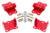 BMR 78-87 G-Body Motor Mount Kit Upper & Lower Poly - Red - MM460R
