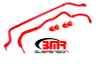 BMR Sway Bar Kit With Bushings, Front And Rear, Non-adjustable, Red - 16-24 Camaro