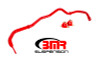 BMR Sway Bar Kit With Bushings, Front, Hollow, Non-adjustable, Red - 16-24 Camaro