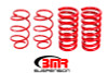 BMR 15-24 S550 Mustang Drag Version Lowering Springs (Set Of 4) - Red - SP086R