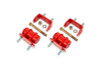 BMR Transmission Mounts w. Poly Bushings - Red - 05-13 C6 Corvette