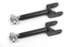 BMR 78-87 G-Body Upper Control Arms DOM Single Adj Rod Ends - Black Hammertone - UCA461H