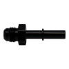 DeatschWerks 6AN Male Flare to 5/16in Male EFI Quick Connect Adapter - Anodized Matte Black - 6-02-0112-B