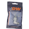 DeatschWerks 6AN ORB Male Swivel to 90-Degree 6AN Male Flare - Anodized DW Titanium - 6-02-0414