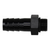 DeatschWerks 6AN ORB Male to 1/2in Male Triple Barb Fitting (Incl O-Ring) - Anodized Matte Black - 6-02-0511-B