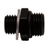DeatschWerks 6AN ORB Male to M12 X 1.5 Metric Male (Incl O-Ring and Washer) - Anodized Matte Black - 6-02-0602-B