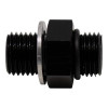 DeatschWerks 8AN ORB Male to M18 X 1.5 Metric Male (Incl O-Ring and Washer) - Anodized Matte Black - 6-02-0612-B