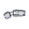 DeatschWerks 8AN Female Swivel 30-Degree Hose End CPE - Anodized Titanium - 6-02-0821