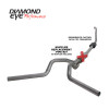 Diamond Eye KIT 4in TB MFLR RPLCMENT PIPE DUAL SS 94-97 5 7 3L F250/F350 PWRSTROKE NFS W CARB STDS - K4308S-RP