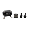 DeatschWerks Stainless Steel 3/8in 5 Micron Universal Inline Fuel Filter Housing Kit (70mm) - 8-03-070-005K-38