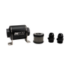 DeatschWerks Stainless Steel 10AN 40 Micron Universal Inline Fuel Filter Housing Kit (70mm) - 8-03-070-040K-10