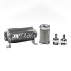 DeatschWerks Stainless Steel 5/16in 10 Micron Universal Inline Fuel Filter Housing Kit (110mm) - 8-03-110-010K-516