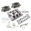 Edelbrock Manifold and Carb Kit Dual Quad RPM Air Gap 390-428 FE Ford - 2036