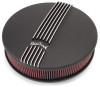 Edelbrock Air Cleaner Classic Series Round Aluminum Top Cloth Element 14In Dia X 3 9In Black - 41173