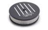 Edelbrock Air Cleaner Racing Series Round Aluminum Top Cloth Element 14In Dia X 3 125In Dropped Base - 41663