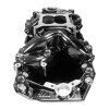 Edelbrock B/B Chev Rect Port RPM Air-Gap Manifold - Black Plasma Finish - 7562-BP