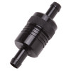 Edelbrock Fuel Filter Aluminum 3In X 01/ 1/8In 3/8In Inlet/Outlet Black - 8157