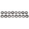 Edelbrock Valve Spring Retainers Steel Set of 16 - 9707