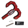 Gen-Y Hulk 2.0 16K Tow Hook 2in Shank w/GH-009 Reducer Sleeve/GH-099 Pin/GH-011 Clip - Black/Red - GH-0071-R