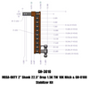 Gen-Y Mega Duty 2in Shank 22.2in Drop 1.5K TW 10K Hitch w/GH-0100 Stabilizer Kit - GH-3010