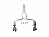 Roush 18-23 Mustang 5.0L V8 Black Tip Cat Back Exhaust Kit (Quad Tip Non-Active) - 422093-BLK Photo - Close Up
