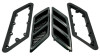 Roush 2015-2023 Roush Mustang Fender Vent Heat Extractors - Gloss Black - 422326 Photo - Primary