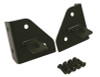 Rugged Ridge 76-95 Jeep CJ/YJ Black Windshield Hinge Light Brackets - 11027.01